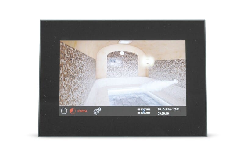 EOS - Ohjauskeskus - EOS EmoTouch3 Höyrysaunaan Musta