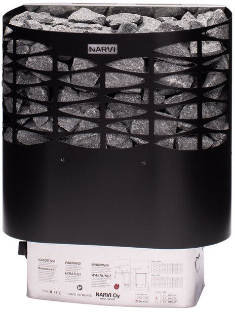 NARVI BLACK - Seinäkiuas - NS 600 musta