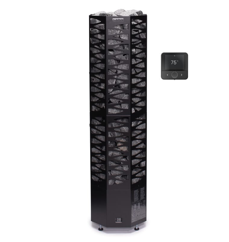 NARVI - Lattiakiuas - Narvi Smooth 10,5 kW musta