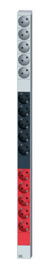 BACHMANN - Virranjakeluyksikkö PDU - ALU 1U 15x schuko, 3-vaih.16A