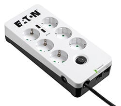 EATON - Ylijännitesuoja 6xSUKO+USB+RJ - Eaton Prot. Box 6 Tel@ USB DIN
