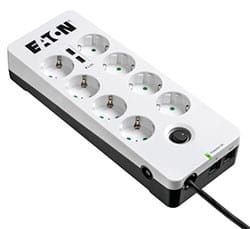 EATON - Ylijännitesuoja 8xSUKO+USB+RJ - Eaton Prot. Box 8 Tel@ USB DIN