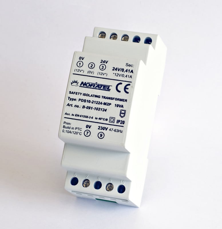NORATEL FINLAND - Suojajännitemuuntaja - PDS10-21224-M2P 10VA DIN-KISKO