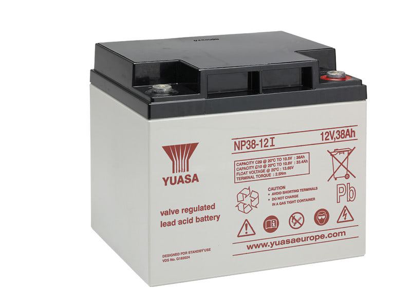 YUASA - Akku lyijy suljettu - Yuasa NP38-12I 38Ah 12V