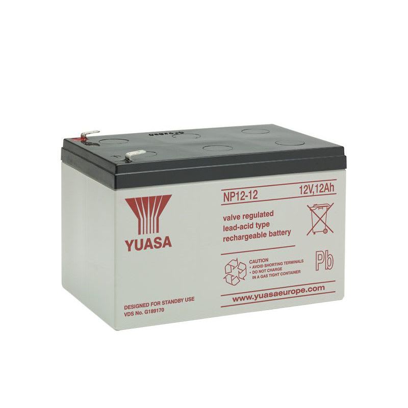 YUASA - Akku lyijy suljettu - Yuasa NP12-12 12Ah 12V