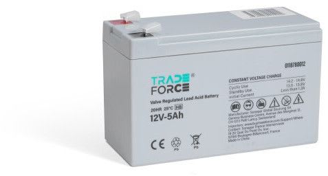 TRADEFORCE - Akku lyijy suljettu - Suljettu AGM 12V 5Ah HB
