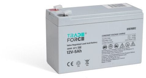 TRADEFORCE - Akku lyijy suljettu - Suljettu AGM 12V 5Ah HB