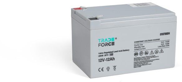 TRADEFORCE - Akku lyijy suljettu - Suljettu AGM 12V 12Ah HB