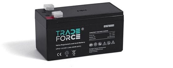 TRADEFORCE - Akku lyijy suljettu - Suljettu AGM 12V 1,3Ah V0