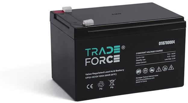 TRADEFORCE - Akku lyijy suljettu - Suljettu AGM 12V 12Ah V0