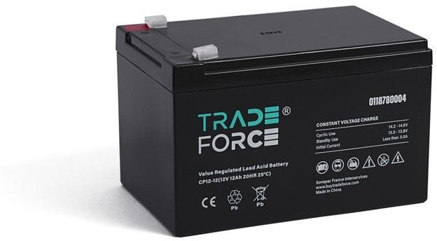 TRADEFORCE - Akku lyijy suljettu - Suljettu AGM 12V 12Ah V0