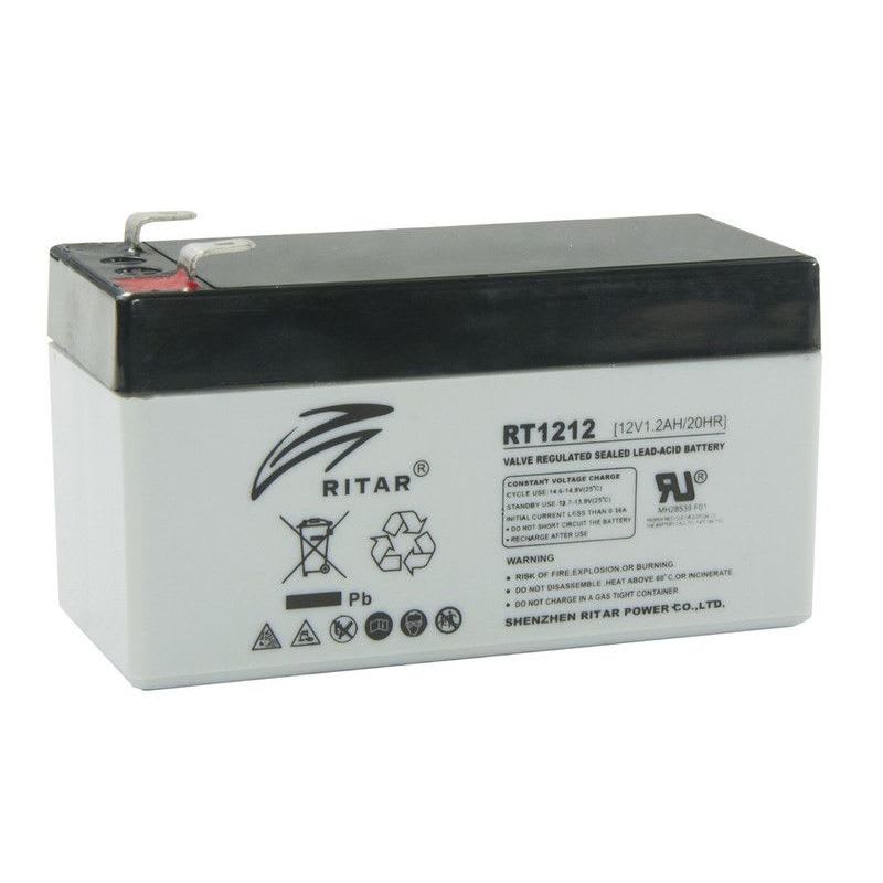 RITAR - Akku lyijy suljettu - RitarRT1212-F1 12V/1,2Ah F1-nap