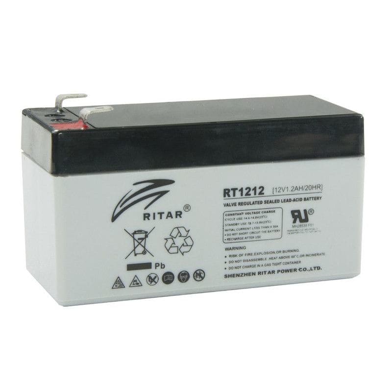 RITAR - Akku lyijy suljettu - RitarRT1212-F1 12V/1,2Ah F1-nap