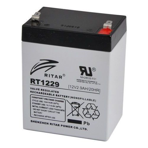 RITAR - Akku lyijy suljettu - RitarRT1229-F1 12V/2,9Ah F1-nap