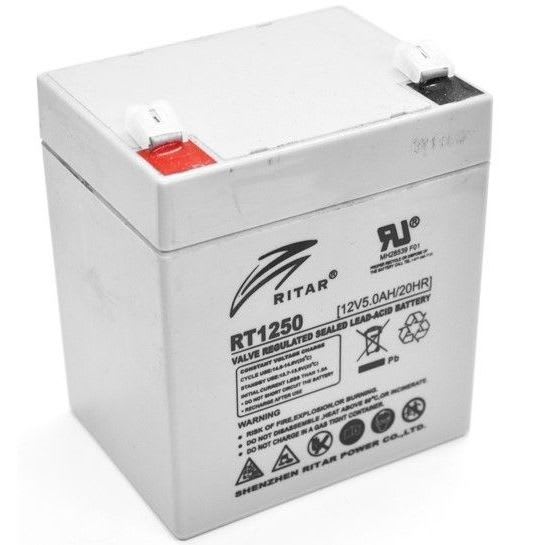 RITAR - Akku lyijy suljettu - Ritar RT1250-F2 12V/ 5Ah F2-napa