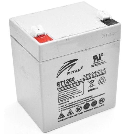 RITAR - Akku lyijy suljettu - Ritar RT1250-F2 12V/ 5Ah F2-napa