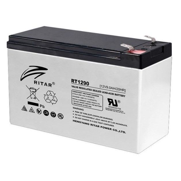 RITAR - Akku lyijy suljettu - Ritar RT1290-F2 12V/ 9Ah F2-napa