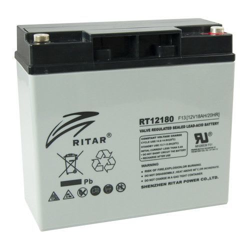 RITAR - Akku lyijy suljettu - RitarRT12180-F3 12V/18Ah F3-nap