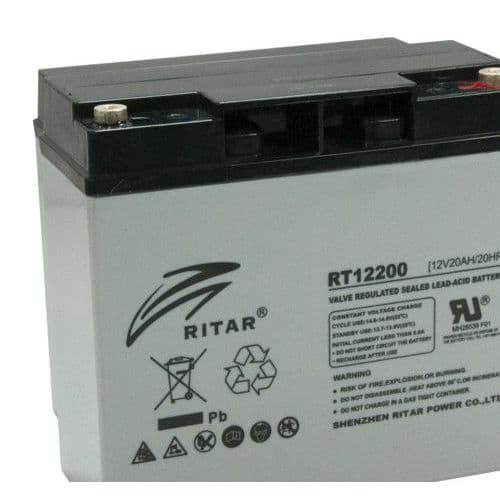 RITAR - Akku lyijy suljettu - RitarRT12200-F13 12V/20Ah F13n