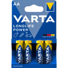 VARTA INDUSTRIAL - Paristo alkali - Longlife Power AA (LR6) 4kpl