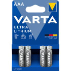 VARTA INDUSTRIAL - Paristo lithium - Ultra Lithium AAA (LR03) 4kpl