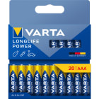 VARTA INDUSTRIAL - Paristo alkali - Longlife Power AAA 20pack
