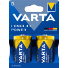 VARTA INDUSTRIAL - Paristo alkali - Longlife Power D(LR20) 2 kpl