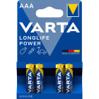 VARTA INDUSTRIAL - Paristo alkali - Longlife Power AAA (LR03) 4kpl