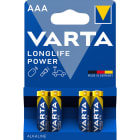VARTA INDUSTRIAL - Paristo alkali - Longlife Power AAA (LR03) 4kpl