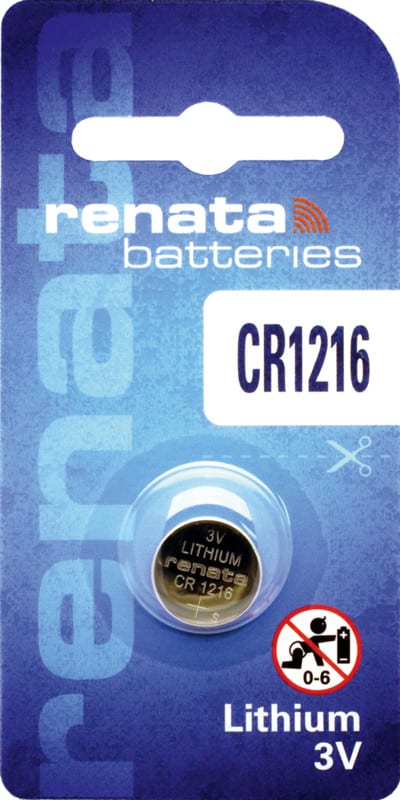 RENATA - Paristo l 3V Lithium Batteries - CR1216/Bp1 3V/25mAh Blister