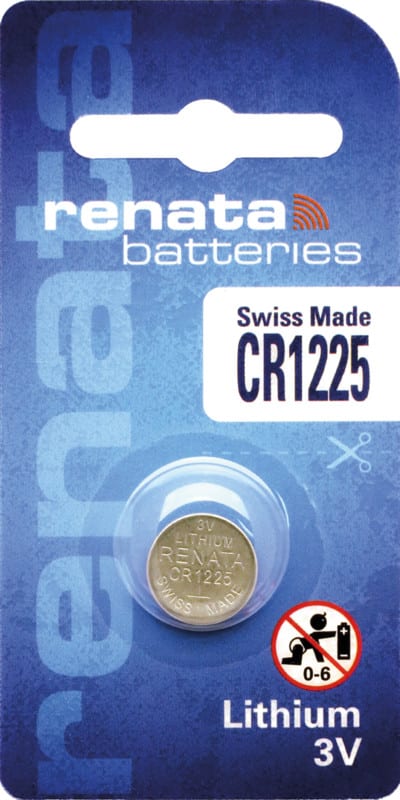 RENATA - Paristo l 3V Lithium Batteries - CR1225/Bp1 3V/48mAh Blister