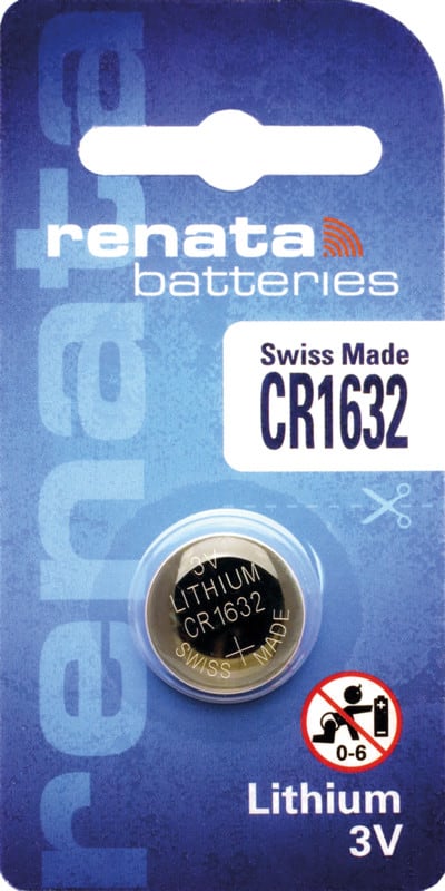 RENATA - Paristo l 3V Lithium Batteries - CR1632/Bp1 3V/125mAh Blister
