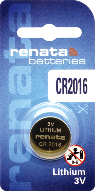 RENATA - Paristo l 3V Lithium Batteries - CR2016/Bp1 3V/80mAh Blister