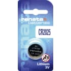 RENATA - Paristo l 3V Lithium Batteries - CR2025/Bp1 3V/170mAh Blister