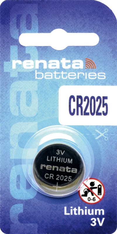 RENATA - Paristo l 3V Lithium Batteries - CR2025/Bp1 3V/170mAh Blister