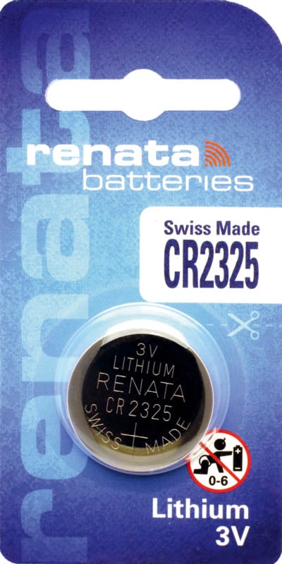 RENATA - Paristo l 3V Lithium Batteries - CR2325/Bp1 3V/190mAh Blister