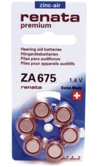 RENATA - Paristo kuulok Renata Maratone - ZA675. PR44 /Bp6 1.4V/650mAh