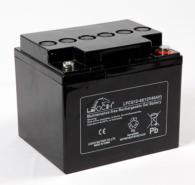 LEOCH - Akku lyijy suljettu - Leoch LPCG12-40 geeliakku T6+A