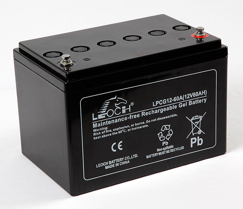 LEOCH - Akku lyijy suljettu - Leoch LPCG12-60A geeliakku T6+