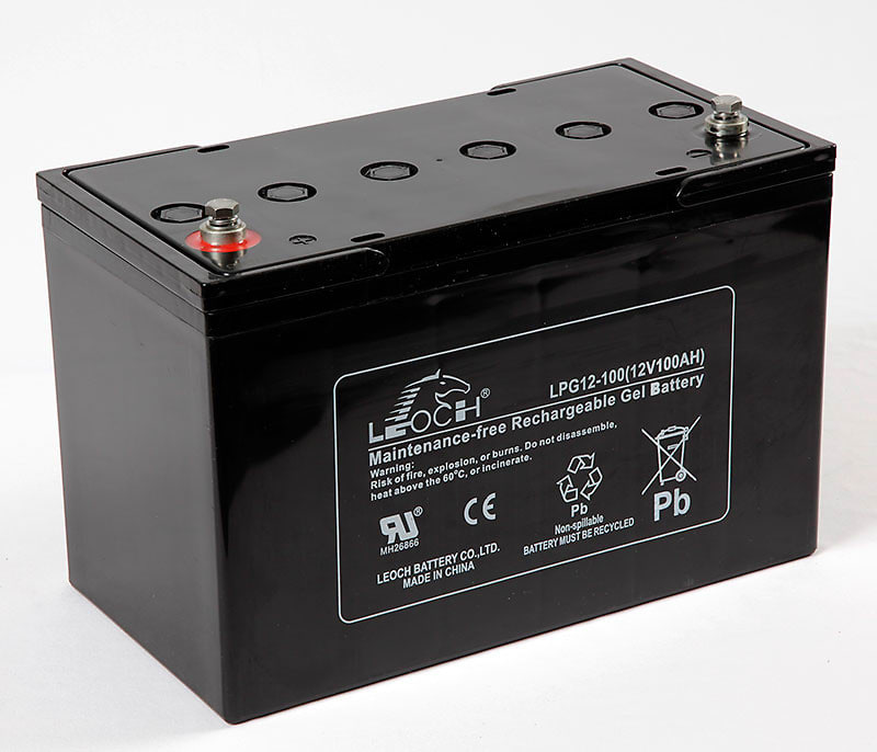 LEOCH - Akku lyijy suljettu - Leoch LPG12-100 geeliakku T11+