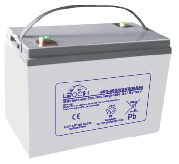 LEOCH - Akku lyijy suljettu - Leoch LPG6-200 geeliakku T11+A