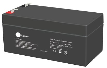 CT LEADER - Suljettu agm akku 12V 3.2AH - CT3,2-12 12V/3,2 Ah T1-NAPA
