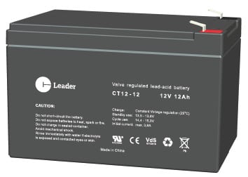 CT LEADER - Suljettu agm akku 12V 12AH - CT12-12 12V/12Ah T2-NAPA