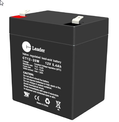 CT LEADER - Akku lyijy suljettu - CT12-20W 12V/5,4Ah (C20) T2