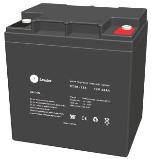 CT LEADER - Suljettu agm akku 12V 28AH - CT28-12S 12V/28Ah T12-NAPA
