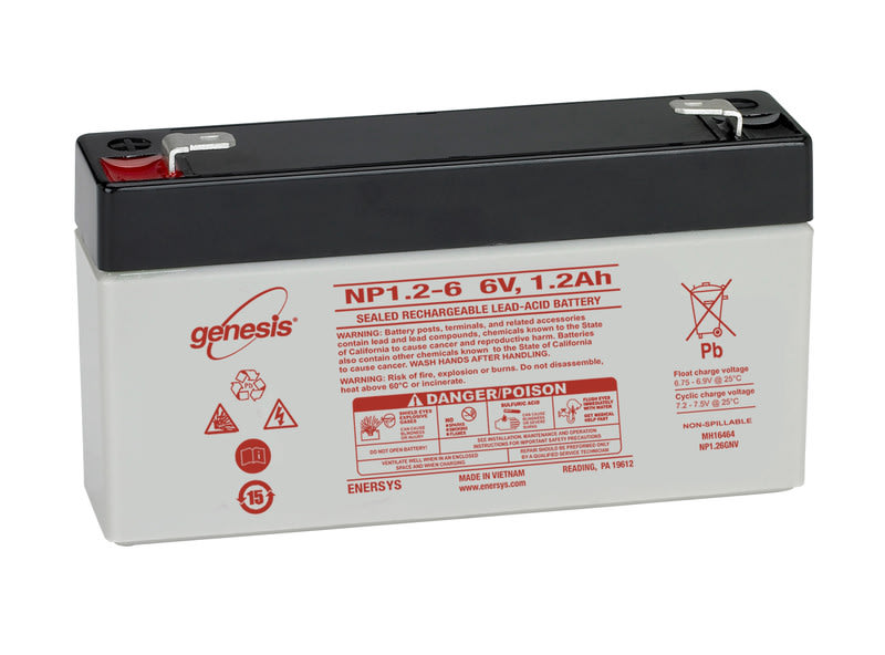 ENERSYS - suljettu agm akku 6V 1.2Ah FR - GENESIS NP1.2-6FR