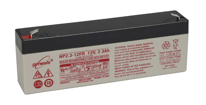 ENERSYS - suljettu agm akku 12V 2.3Ah - GENESIS NP2.3-12