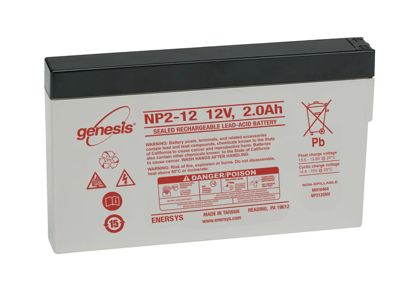ENERSYS - suljettu agm akku 12V 2Ah - GENESIS NP2-12