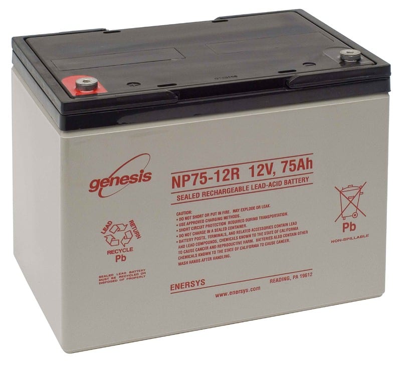 ENERSYS - suljettu agm akku 12V 75Ah - GENESIS NP75-12
