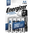 ENERGIZER - Paristo Energizer Ultimate - LITHIUM AA/LR6 (PAKK=4KPL)